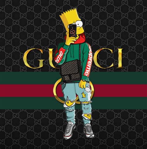 gucci cartoon wallpaper